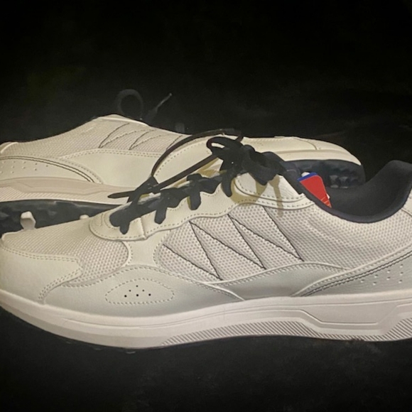 Skechers Go Golf Prime Lynx 3 Spikeless Leather Golf Shoes Men 12 White Navy New - Picture 4 of 6